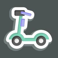 Sticker Electric Scooter. related to Smart Home symbol. simple design editable. simple illustration vector