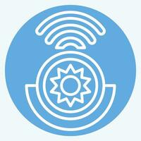 Icon Light Detection Sensor. related to Smart Home symbol. blue eyes style. simple design editable. simple illustration vector