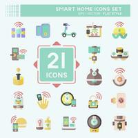 Icon Set Smart Home. related to Technology symbol. flat style. simple design editable. simple illustration vector