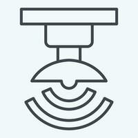 Icon Wireless Signal. related to Satellite symbol. line style. simple design editable. simple illustration vector