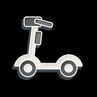 Icon Electric Scooter. related to Smart Home symbol. glossy style. simple design editable. simple illustration vector