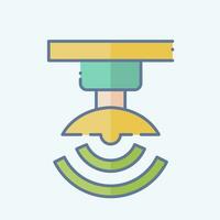 Icon Wireless Signal. related to Satellite symbol. doodle style. simple design editable. simple illustration vector