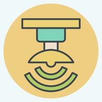 Icon Wireless Signal. related to Satellite symbol. color mate style. simple design editable. simple illustration vector