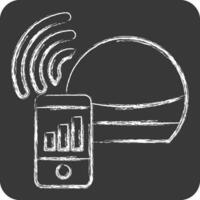 Icon Smart Speaker. related to Smart Home symbol. chalk Style. simple design editable. simple illustration vector