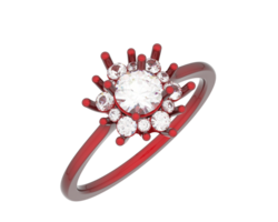 Schmuck isoliert auf Hintergrund. 3d Rendern - - Illustration png