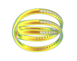 Schmuck isoliert auf Hintergrund. 3d Rendern - - Illustration png