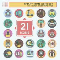 Icon Set Smart Home. related to Technology symbol. color mate style. simple design editable. simple illustration vector