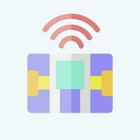 Icon Body Composition Scale. related to Smart Home symbol. flat style. simple design editable. simple illustration vector