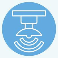 Icon Wireless Signal. related to Satellite symbol. blue eyes style. simple design editable. simple illustration vector