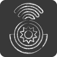 Icon Light Detection Sensor. related to Smart Home symbol. chalk Style. simple design editable. simple illustration vector