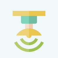 Icon Wireless Signal. related to Satellite symbol. flat style. simple design editable. simple illustration vector