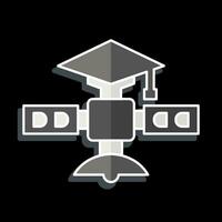 Icon Scientific Satellite. related to Satellite symbol. glossy style. simple design editable. simple illustration vector