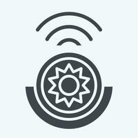 Icon Light Detection Sensor. related to Smart Home symbol. glyph style. simple design editable. simple illustration vector