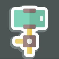 Sticker Gimbal Stabilizer. related to Smart Home symbol. simple design editable. simple illustration vector