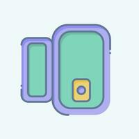 Icon Door Window Sensor. related to Smart Home symbol. doodle style. simple design editable. simple illustration vector