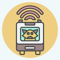 Icon Pet Bag. related to Smart Home symbol. color mate style. simple design editable. simple illustration vector