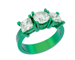 sieraden geïsoleerd Aan achtergrond. 3d renderen - illustratie png