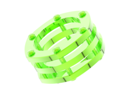 Schmuck isoliert auf Hintergrund. 3d Rendern - - Illustration png