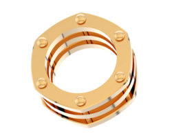 Schmuck isoliert auf Hintergrund. 3d Rendern - - Illustration png