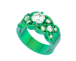 sieraden geïsoleerd Aan achtergrond. 3d renderen - illustratie png