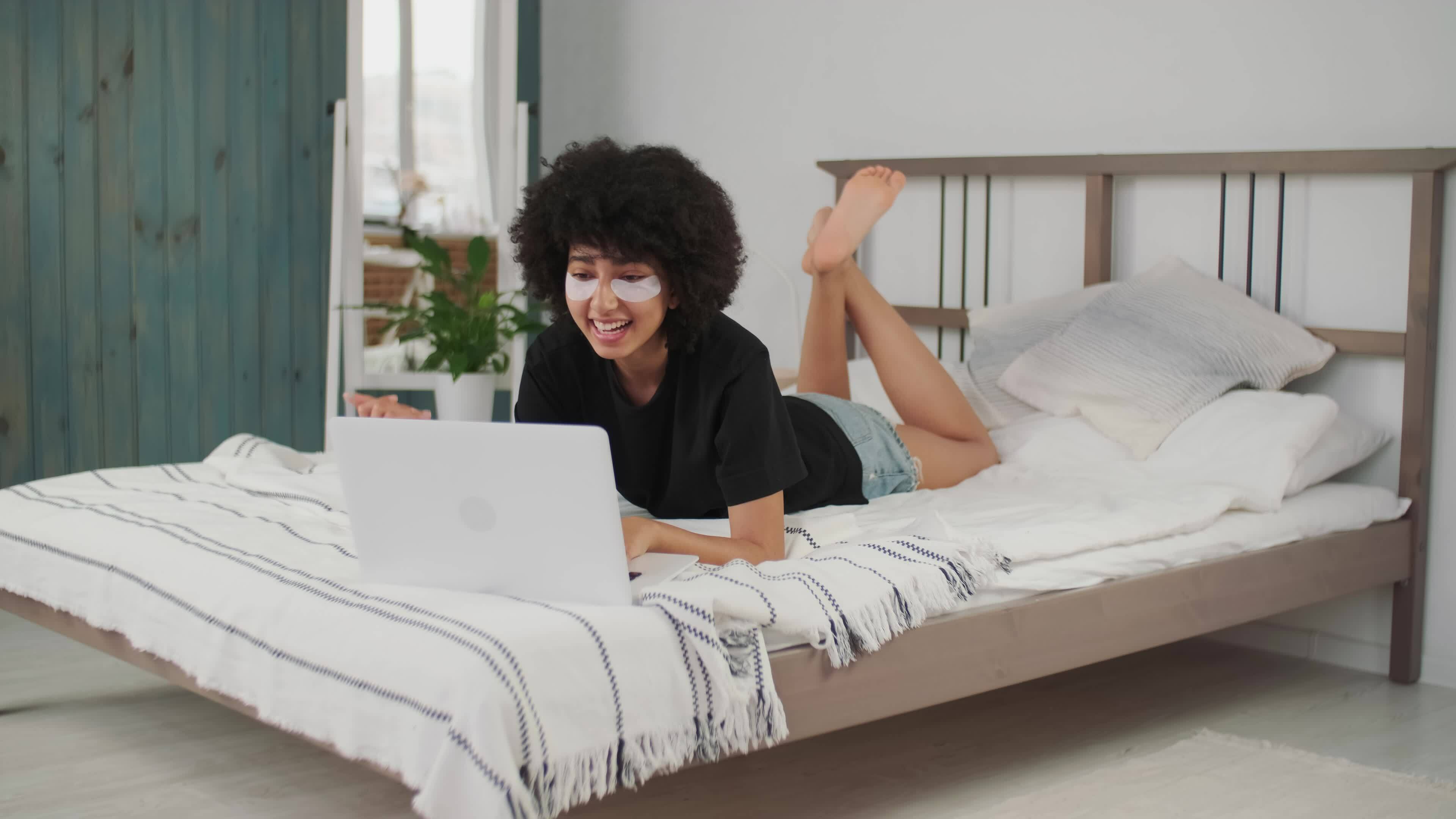 Skin Care, Cosmetics at Home, Online Learning, Remote Work, Afro