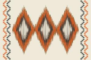 Ethnic Ikat seamless fabric pattern geometric style.African Ikat embroidery Ethnic pattern brown cream background. Abstract,vector,illustration.Texture,frame,wallpaper,motif,silk. 16.1.24 5 vector