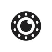 camera lens icon vector