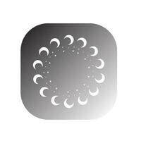 abstract circle icon vector