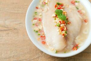 Steamed Fish in Spicy Lemon Sauce photo