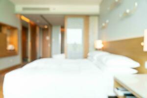 abstract blur bedroom for background photo