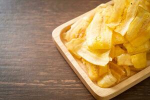 Banana Chips - fried or baked sliced banana photo