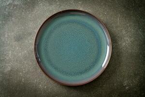 beautiful and vintage  ceramic plate photo