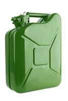 Green metal canister photo