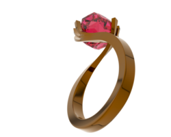 Schmuck isoliert auf Hintergrund. 3d Rendern - - Illustration png