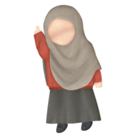 Illustration von jung Muslim Mädchen png