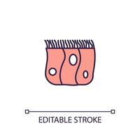 2D simple editable epithelial stem cells icon representing cell therapy, isolated vector, thin line illustration. vector