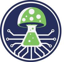 Mushroom Growing Educational Channel Needs Logo vector