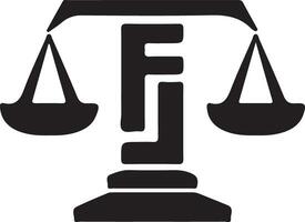 diseño de logotipo de ley vector