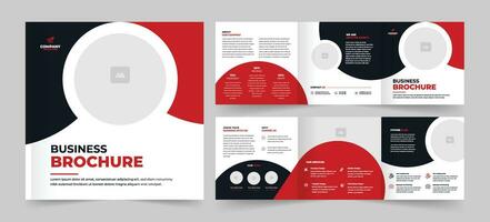 Corporate Square Trifold brochure design, Business square trifold brochure template design layout vector