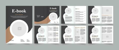 eBook Layout Template vector