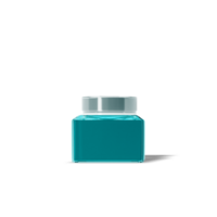 Cosmetic Square Glass Jar png