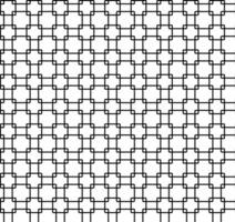 Seamless geometric abstract pattern in black color in the form of a lattice on a white background vector