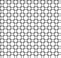 Seamless geometric abstract pattern in black color in the form of a lattice on a white background vector