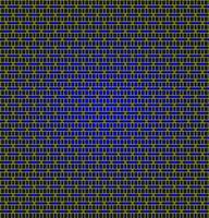 Vector abstract geometric pattern in the form of a thin gold lattice on a blue background