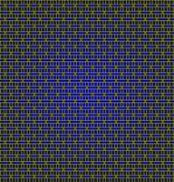 Vector abstract geometric pattern in the form of a thin gold lattice on a blue background