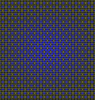 Vector abstract geometric pattern in the form of a thin gold lattice on a blue background