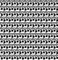 Vector seamless texture in the form of black geometric shapes on a white background