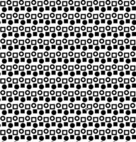 Vector seamless texture in the form of black geometric shapes on a white background