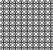 Vector seamless texture in the form of a lattice of black abstract patterns on a white background