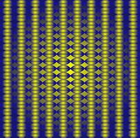 Vector abstract geometric pattern in the form of golden metallic geometric shapes on a blue background